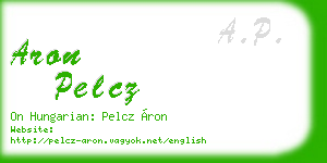 aron pelcz business card